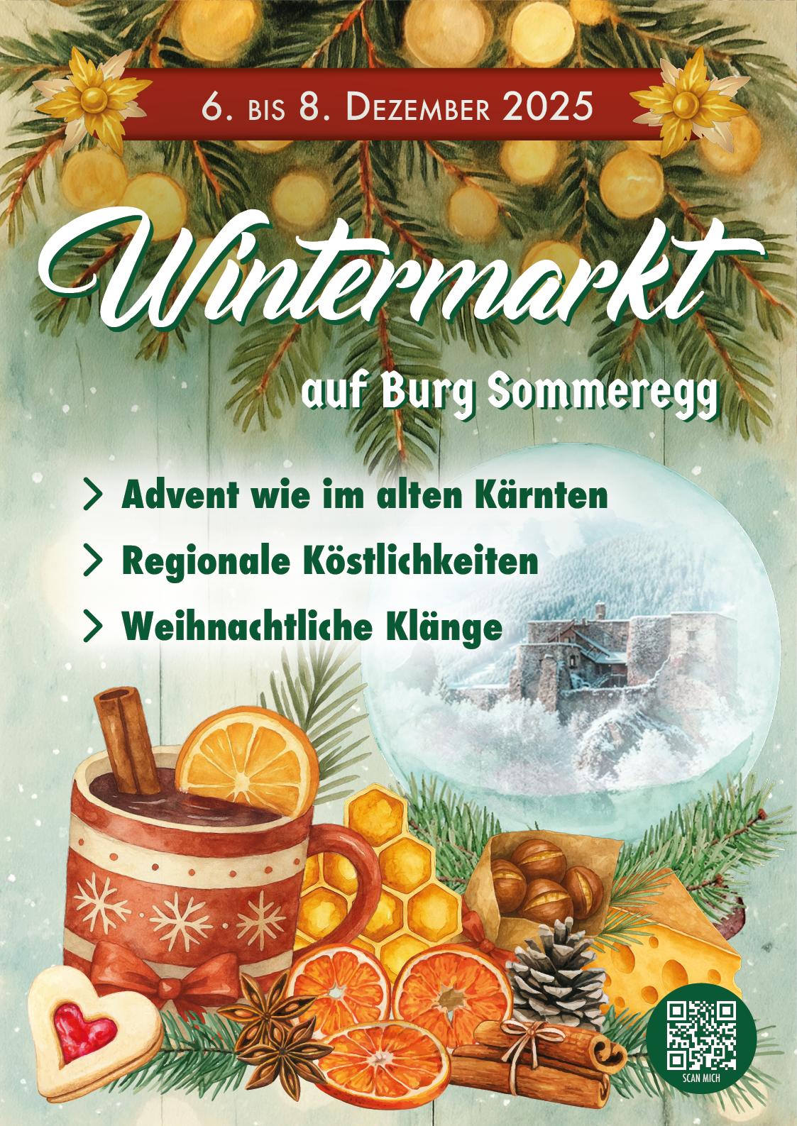 Wintermarkt auf Burg Sommeregg